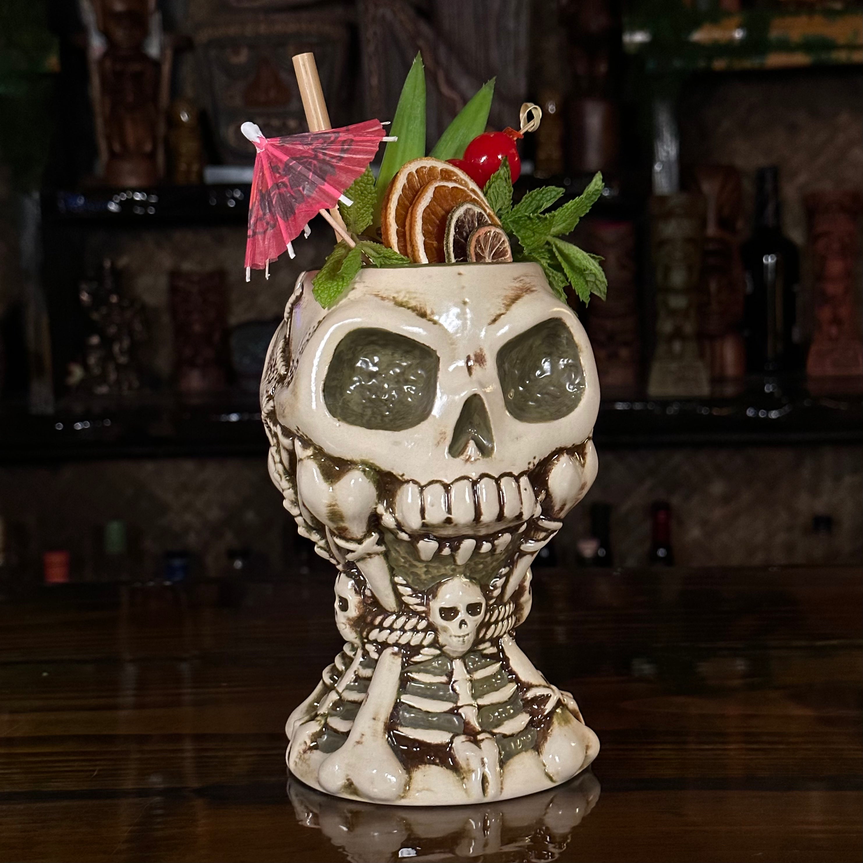 Jeff Granito's Calix Mortis II ceramic Tiki Mug, sculpted by Thor