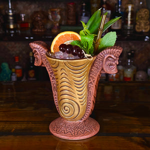 Doug Horne's Outrigger Chalice Tiki Mug, sculpted by Thor - Limited Edition of 500 / Limited Time Pre-Order (US shipping included)