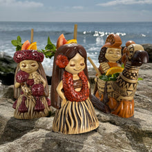 "it's a hula world" Tiki Mug, Hula Girl Too - #3 of a 4 mug series, sculpted by Thor - DECOR USE ONLY - Ready to Ship! (FREE SHIPPING in U.S.)