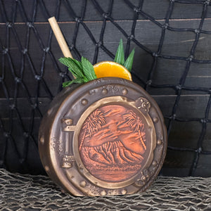 DIVE! DIVE! DIVE!  Sunset Edition - Ceramic Tiki Mug, sculpt by Thor - DECOR USE ONLY - Ready to Ship! (FREE SHIPPING in U.S.)