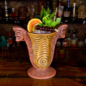 Doug Horne's Outrigger Chalice Tiki Mug, sculpted by Thor - Limited Edition of 500 / Limited Time Pre-Order (US shipping included)