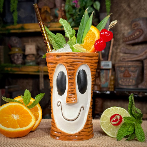 Tiki tOny's Enchanted Tiki Bob (Toasty Coconutty Brownge) - Ceramic Tiki Mug - Limited Edition / Limited Time Pre-Order