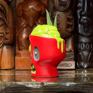Jeff Granito's Sip for Brains (Rotten Red) - Ceramic Zombie Tiki Mug - Limited Edition / Limited Time Pre-Order