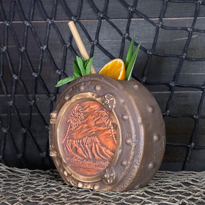 DIVE! DIVE! DIVE!  Sunset Edition - Ceramic Tiki Mug, sculpt by Thor - DECOR USE ONLY - Ready to Ship! (FREE SHIPPING in U.S.)