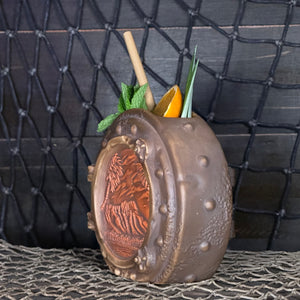 DIVE! DIVE! DIVE!  Sunset Edition - Ceramic Tiki Mug, sculpt by Thor - Ready to Ship!