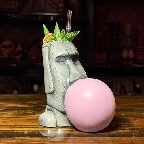 Yum Yum Gum Gum ceramic (Light Bubble) Tiki Mug - Limited Release of 150 - Made in USA - Ready to Ship in about a month.