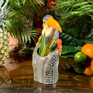 Protectors of Paradise: Toucan & Ku (Pōhaku) - Ceramic Tiki Mug - Limited Edition / Limited Time Pre-Order