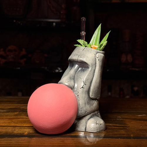 Yum Yum Gum Gum ceramic (Dark Bubble) Tiki Mug - Limited Release of 150 - Made in USA - Ready to Ship in about a month.