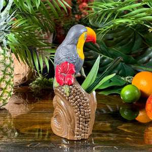 Protectors of Paradise: Toucan & Ku (Pōhaku + Ohia) - Ceramic Tiki Mugs - Limited Edition / Limited Time Pre-Order