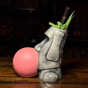 Yum Yum Gum Gum ceramic (Dark Bubble) Tiki Mug - Limited Release of 150 - Made in USA - Ready to Ship in about a month.