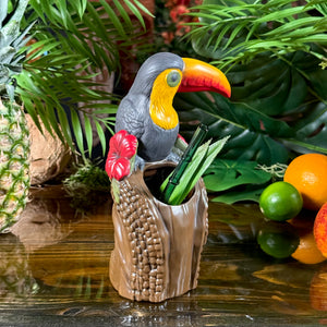 Protectors of Paradise: Toucan & Ku (Ohia) - Ceramic Tiki Mug - Limited Edition / Limited Time Pre-Order