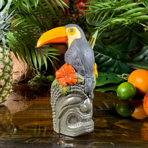 Protectors of Paradise: Toucan & Ku (Pōhaku) - Ceramic Tiki Mug - Limited Edition / Limited Time Pre-Order