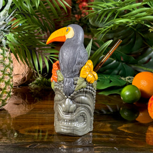 Protectors of Paradise: Toucan & Ku (Pōhaku) - Ceramic Tiki Mug - Limited Edition / Limited Time Pre-Order