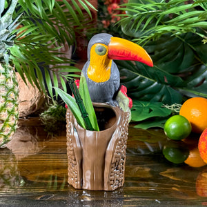 Protectors of Paradise: Toucan & Ku (Ohia) - Ceramic Tiki Mug - Limited Edition / Limited Time Pre-Order