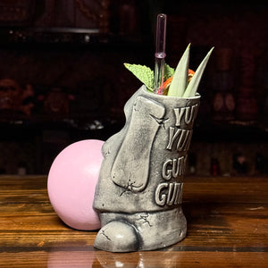 Yum Yum Gum Gum ceramic (Light Bubble) Tiki Mug - Limited Release of 150 - Made in USA - Ready to Ship in about a month.