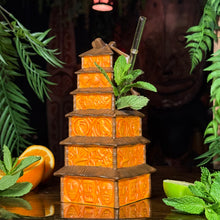 Enchanted Tiki Pagoda (Orange) - Ceramic Tiki Mug - Limited Edition / Limited Time Pre-Order