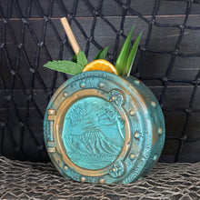 DIVE! DIVE! DIVE!  Ocean Patina Edition - Ceramic Tiki Mug, sculpt by Thor - Limited Edition / Limited Production Pre-Order