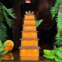 Enchanted Tiki Pagoda (Orange) - Ceramic Tiki Mug - Limited Edition / Limited Time Pre-Order