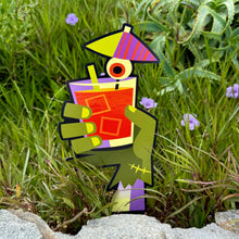 Jeff Granito's 'Happy Hulaween' Metal Yard Stakes Set of FOUR (4) - Pre-Order