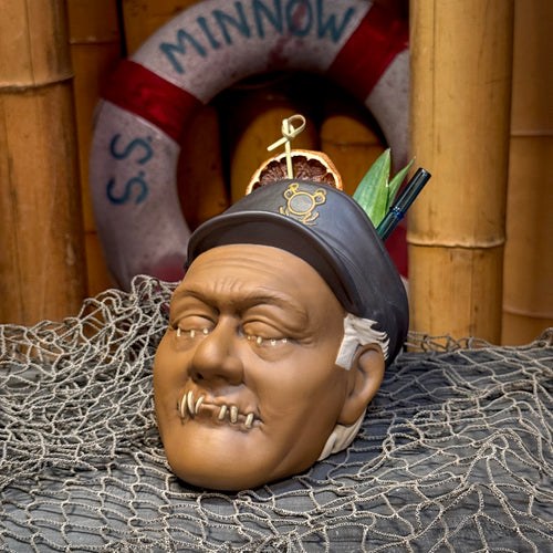 Shrunken Skipper (The Shrunken Castaways) - Ceramic Tiki Mug - Limited Edition / Limited Time Pre-Order (FREE Shipping in U.S.)