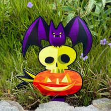 Jeff Granito's 'Happy Hulaween' Metal Yard Stakes Set of FOUR (4)