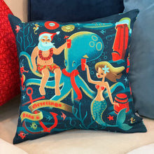 Jeff Granito's 'Seas & Greetings' Pillow Cover - Ready to Ship! (FREE SHIPPING in U.S.)