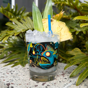"Dwellers of the Deep" Mai Tai Cocktail Glass - Rolling Pre-Order / Ready to Ship!