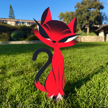 Jeff Granito's ‘Frank' Right-Sided Love Cat Metal Yard Stake - Pre-Order