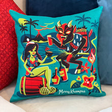 Jeff Granito's 'Merry Krampus' Pillow Cover - Ready to Ship! (FREE SHIPPING in U.S.)