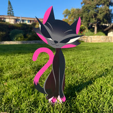 Jeff Granito's ‘Eddie' Right-Sided Love Cat Metal Yard Stake - Pre-Order