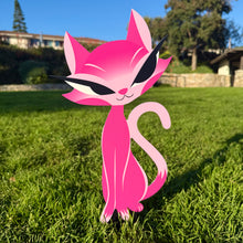 Jeff Granito's 'Lucy and Eddie' Love Cats Metal Yard Stake Set of TWO (2) - Pre-Order
