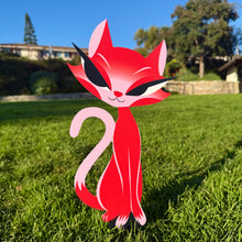 Jeff Granito's ‘Desi' Right-Sided Love Cat Metal Yard Stake - Pre-Order