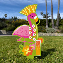 Jeff Granito's 'Spring Break Flamingo' Metal Yard Stake - Pre-Order!