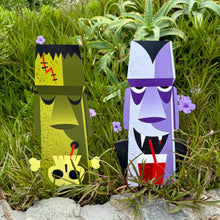 Jeff Granito's 'Monster Moai' Metal Yard Stakes Set of TWO (2)