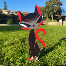 Jeff Granito's ‘Liz' Left-Sided Love Cat Metal Yard Stake - Pre-Order