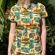 Witco Decor's 'World Renown' Classic Aloha Button-Up Shirt - Womens - Ready to Ship!  (FREE SHIPPING in U.S.)