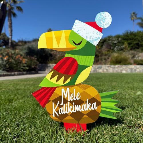 Jeff Granito's 'Toucan Tidings' Metal Yard Stake - Pre-Order