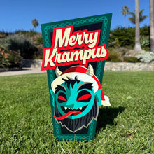 Jeff Granito's 'Merry Krampus' Metal Yard Stake - Pre-Order