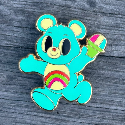 Jeff Granito's 'Shaved Ice Bear Blue' Enamel Pin - Ready to Ship!