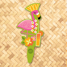 Jeff Granito's 'Spring Flamingo' Metal Yard Stake Set of TWO (2) - Pre-Order