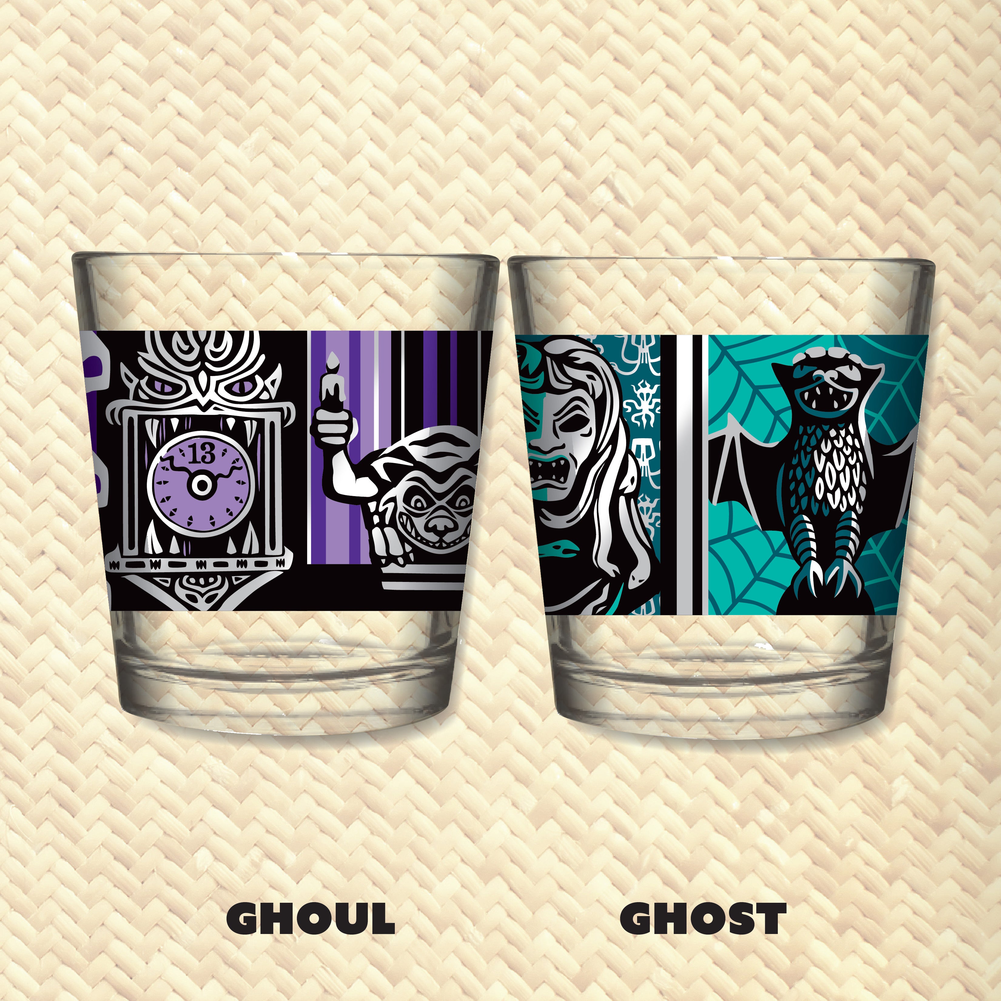 シーグラスアート『 Halloween Cocktail 』他2点 Haunted' Mai Tai Cocktail Glass (1) - Ships Early September