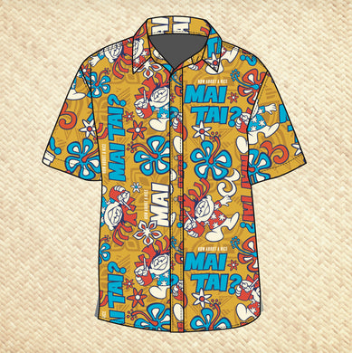 Jeff Granito's 'How About a Mai Tai?' Modern Fit with Flex Button-Up Shirt - Unisex - Pre-Order (FREE SHIPPING in U.S.)