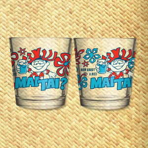 Jeff Granito's 'How About a Mai Tai?' Mai Tai Cocktail Glass - Pre Order
