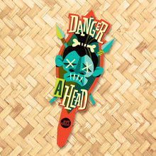 Jeff Granito's 'Wacky Warnings' Metal Yard Stakes Set of TWO (2)
