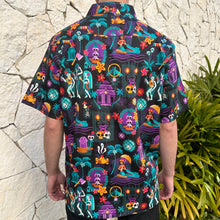 'Hula Haunts' Modern Fit with Flex Button-Up Shirt - Unisex - Ready to Ship!