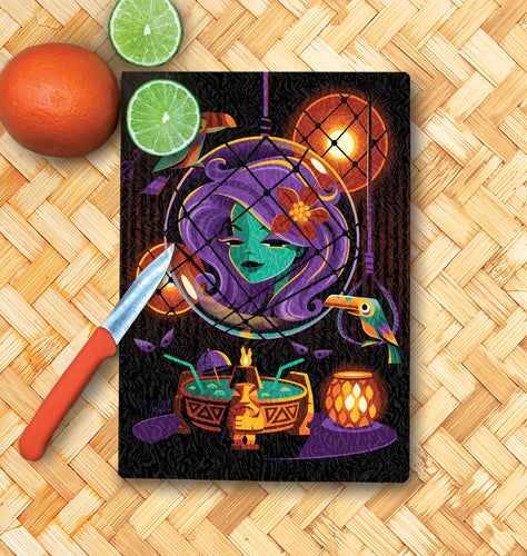 Jeff Granito's 'Haunted Float' Glass Cutting Board - Rolling Pre-Order / Ready to Ship!