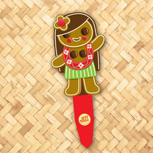 Jeff Granito's 'Gingerbread Beachcombers' Metal Yard Stakes Set of TWO (2)