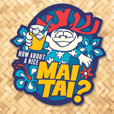 Jeff Granito's 'How About a Mai Tai?' Metal Sign - Pre Order