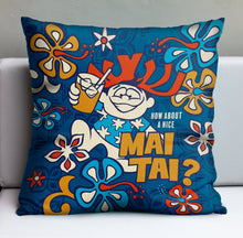 Jeff Granito's 'How About a Mai Tai?' Pillow Cover - Ready to Ship! (FREE SHIPPING in U.S.)