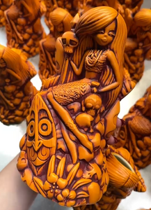 Jeff Granito's Be-Headed to the Altar Tiki Mug (Sanguine Sunset), sculpted by Thor - Limited Edition of 190 - Ready to Ship!